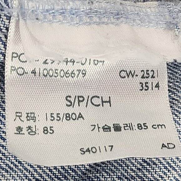 Levi Strauss Medium Wash Distressed Red Label Vintage Original Jean Jacket Sz S - Picture 16 of 16